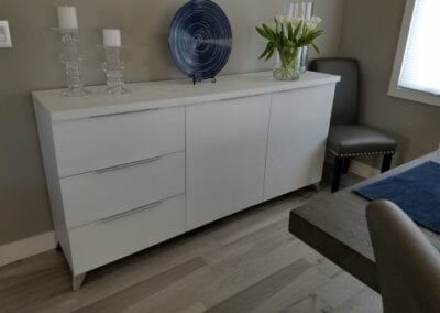 Cabinet with showcase